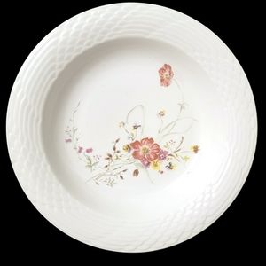 Set of 3 Salad Plates Floral Flowers Vintage